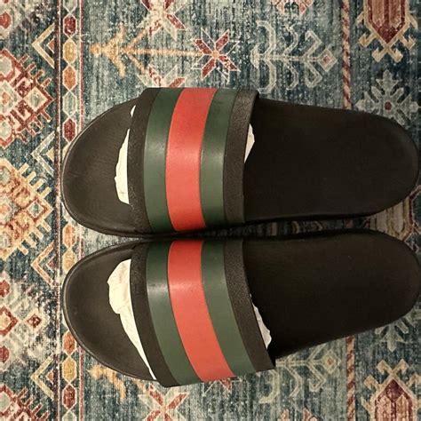 women Gucci slides size 11